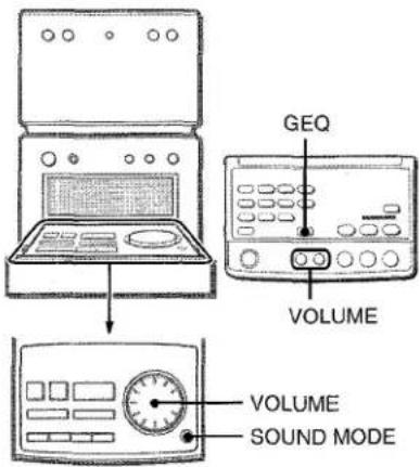 AIWA XRM70 - RéGLAGE DU SON - 1