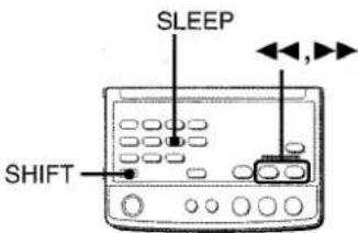 AIWA XRM70 - SETTING THE SLEEP TIMER - 1