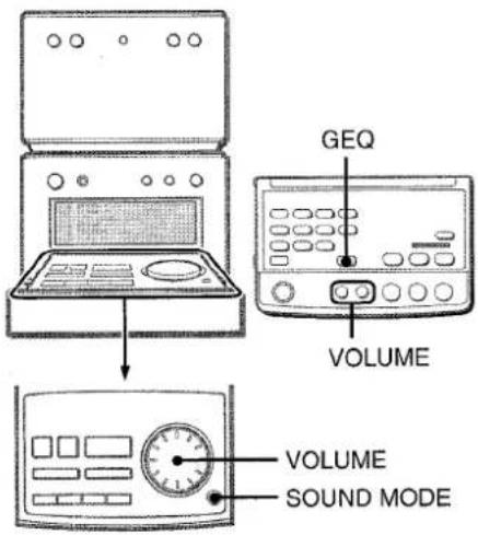 AIWA XRM70 - ADJUSTING THE SOUND - 1