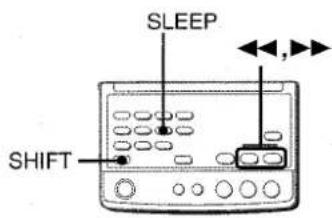 AIWA XRM70 - RéGLAGE DE LA MINUTERIE DESOMMEIL - 1