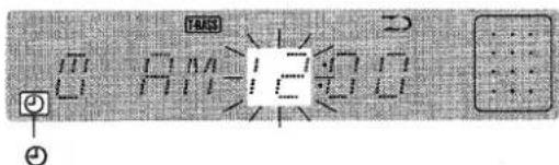 AIWA XRM25 - Press TIMER once while pressing SHIFT to display “①”, then press SET within 4 seconds. - 1