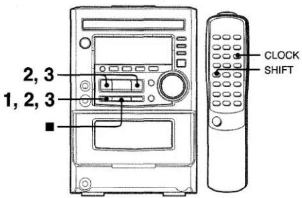 AIWA XRM25 - SETTING THE CLOCK - 1