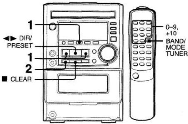 AIWA XRM25 - PREAJUSTE DE EMISORAS - 1