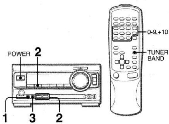 AIWA XRM1000 - PRESETTING STATIONS - 1