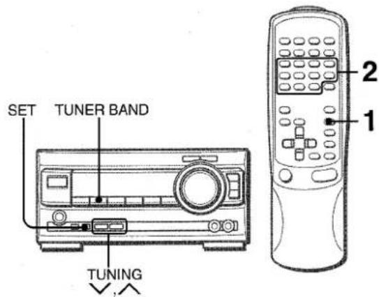 AIWA XRM1000 - PRESET NUMBER TUNING - 1