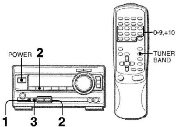 AIWA XRM1000 - MEMORISATION DE STATIONS - 1
