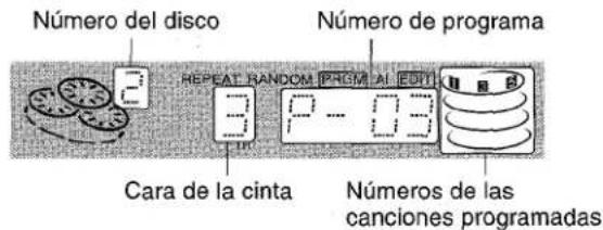 AIWA XRM1000 - Para comprobar elorden de los nombres de las canciones programadas - 1