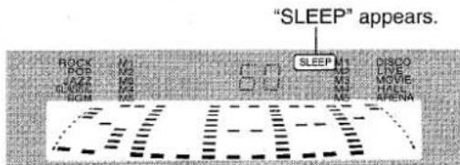 AIWA XRM1000 - SETTING THE SLEEP TIMER - 2