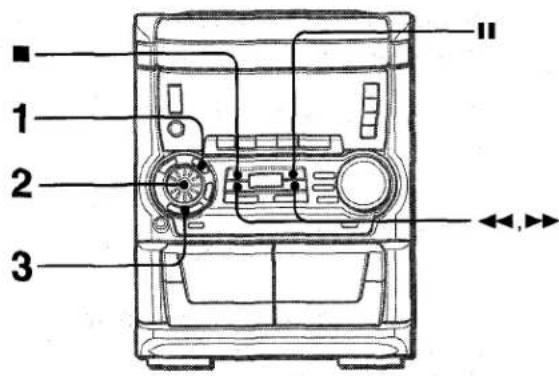 AIWA NSXA555 - REGLAGE DE L'HORLOGE - 1