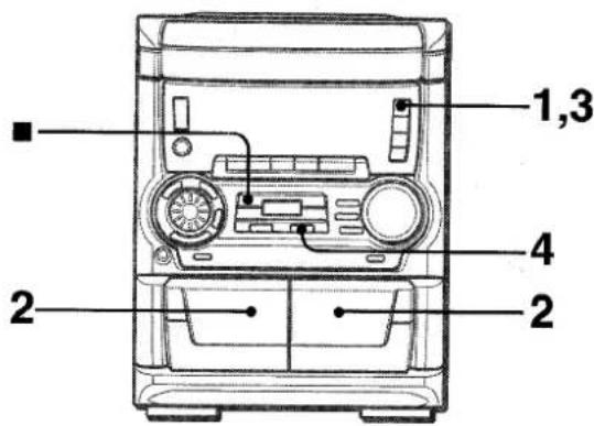 AIWA NSXA555 - DUBBING A TAPE MANUALLY - 1