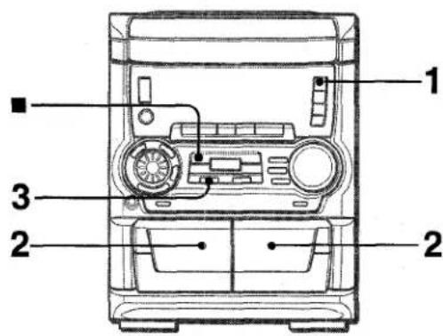 AIWA NSXA555 - DUPLICATION DE LA TOTALITE D'UNE CASSETTE - 1