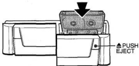 AIWA NSXA555 - Insérer la cassette à enregistrer dans la platine 2. - 1