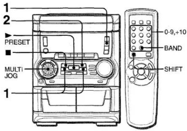AIWA NSXA555 - MEMORISATION DE STATIONS - 1