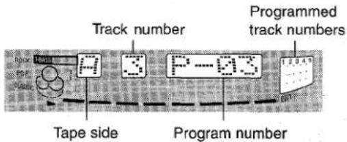 AIWA NSXA555 - To check the order of the programmed track numbers - 1