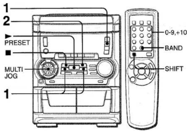 AIWA NSXA555 - PRESETTING STATIONS - 1