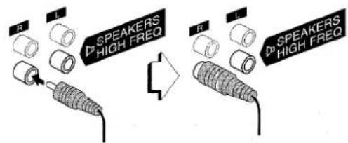 AIWA NSXA909 - Connect the right speaker to the main unit. - 1