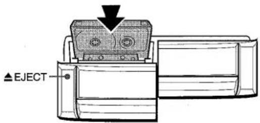 AIWA NSXA909 - Press TAPE and press EJECT to open the cassette holder. - 1