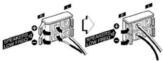 AIWA NSXA909 - Connect the right speaker to the main unit. - 2