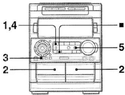 AIWA NSXA909 - DUBBING A TAPE MANUALLY - 1