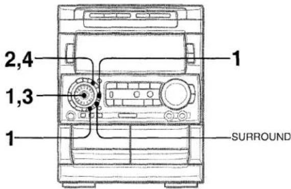 AIWA NSXA909 - MEMORIZACION DEL NUEVO SONIDO DSP SURROUND - 1