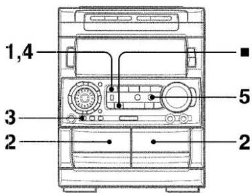AIWA NSXA909 - DUPLICATION MANUELLE D'UNE CASSETTE - 1