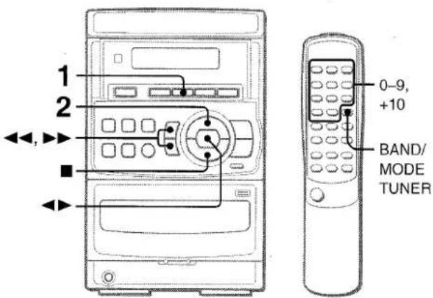 AIWA LCX350 - PRESETTING STATIONS - 1