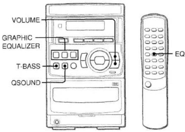AIWA LCX350 - ADJUSTING THE SOUND - 1