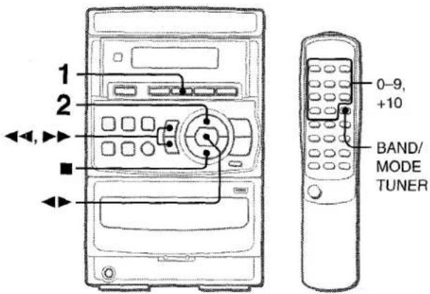 AIWA LCX350 - PRÉRÉGLAGE DES STATIONS - 1