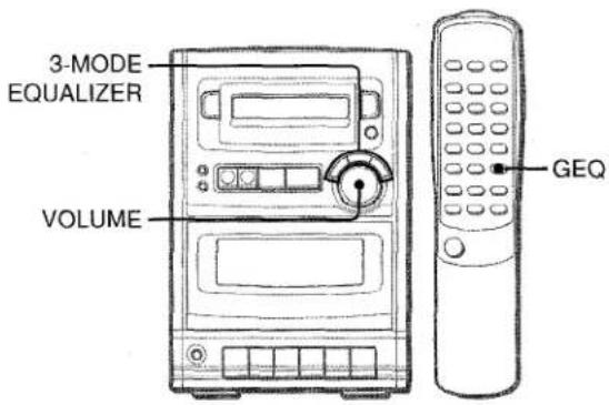 AIWA LCX151 - ADJUSTING THE SOUND - 1