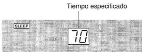 AIWA LCX151 - Antes de que transcurran 4 segundos presione el botón ◀◀ o ▶▶ para especificar el tiempo que ha de transcurrir para que se apague el aparato. - 1
