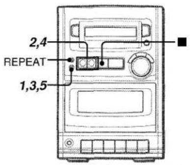 AIWA LCX151 - RÉGLAGE DE L'HORLOGE - 1