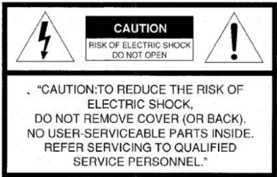 AIWA LCX151 - WARNING - 1