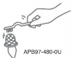 PANASONIC NCEG4000 - Clean the filter with a brush. - 1