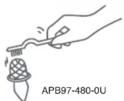 PANASONIC NCEG4000 - Nettoyer le filtré avec une Brosse. - 1