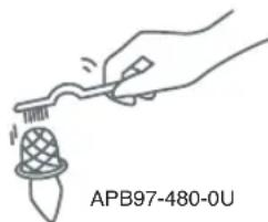PANASONIC NCEG3000 - Clean the filter with a brush. - 1