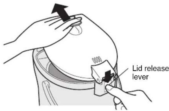 PANASONIC NCEG2200 - How to Remove the Lid - 2
