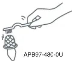 PANASONIC NCEG2200 - Clean the filter with a brush. - 1