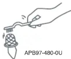 PANASONIC NCEG2200 - Nettoyer le filtre avec une brosse. - 1