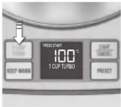 AEG EWA7800 - Press the Preset button (A) and repeat to set a specific temperature (50 - 100^) - 1