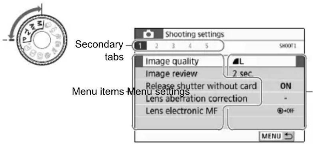 CANON EOS Rebel T7i - Creative Zone modes - 1