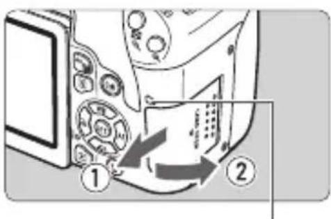 CANON EOS Rebel T7i - Removing the Card - 1