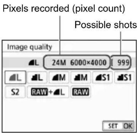 CANON EOS Rebel T7i - MENU Setting the Image-Recording Quality - 2