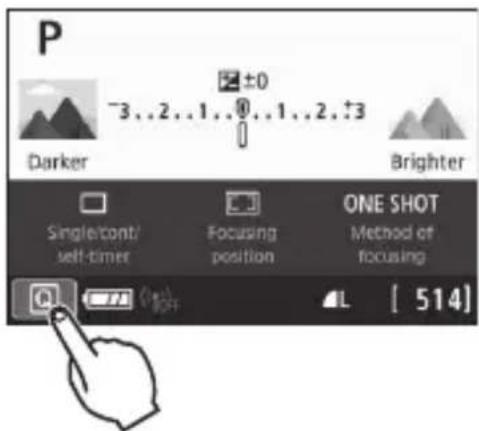 CANON EOS Rebel T7i - Sample Screen (Quick Control) - 1