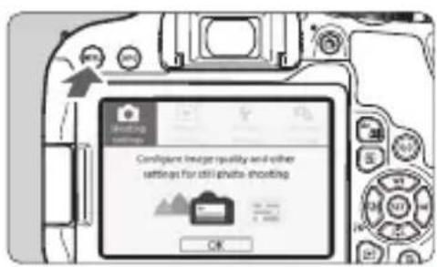 CANON EOS Rebel T7i - MENU Selecting the Interface Language - 1