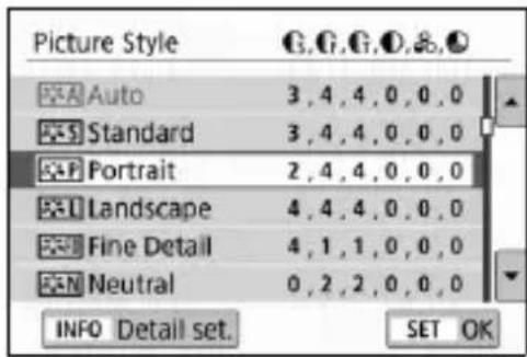 CANON EOS Rebel T7i - Select the desired item. - 1