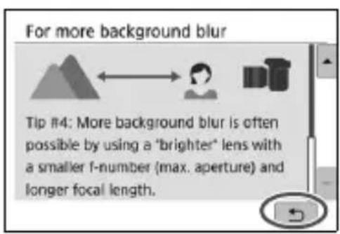 CANON EOS Rebel T7i - Check the shooting tips. - 1