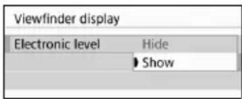 CANON EOS Rebel T7i - Select [Electronic level]. - 1