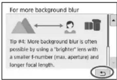 CANON EOS Rebel SL2 - Check the shooting tips. - 1