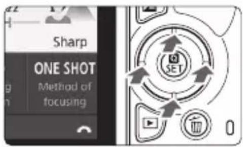 CANON EOS Rebel SL2 - Press the  button (💡10). - 1
