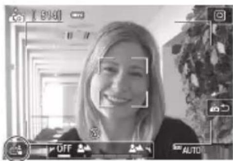 CANON EOS Rebel SL2 - Tap [图标] on the screen.

- Appuyez sur les touches <◀> - 1